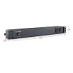 Cyber Power - PDU15B2F10R - 15A (Derated to 12A), 120 V, 50Hz/60Hz, NEMA 5-15P plug, 12 NEMA 5-15R, 1U Rackmount, 15 ft Cord