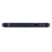 Cyber Power - PDU15M2F8R - 15A (Derated to 12A), 120 V, 50Hz/60Hz, NEMA 5-15P plug, 10 NEMA 5-15R, 1U Rackmount, 15 ft Cord, Limited Lifetime Warranty