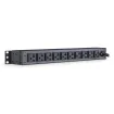 Cyber Power - PDU20B10R - 20A (Derated to 16A), 120 V, 50Hz/60Hz, NEMA 5-20P Plug, 10 NEMA 5-20R, 1U Rackmount