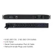 Cyber Power - PDU20MHVT10AT - 20A (Derated to 16A), 100 - 120 V, 2 x NEMA L6-20P plug, 10 rear, 10 IEC-320 (8) C13 / (2) C19 Outlets, 1U Rackmount, 10 ft cord