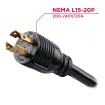 Cyber Power - PDU83103 - 3-Phase Switched MBO PDU, 200-240V/20A, 0U, (24) C13 + (6) C19, NEMA L15-20P