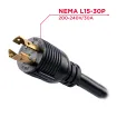 Cyber Power - PDU83105 - 3-Phase Switched MBO PDU, 200-240V/30A, 0U, (24) C13 + (6) C19, NEMA L15-30P