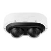 Hanwha - PNM-C12083RVD - Network vandal outdoor 2CH AI IR dome camera, (6MP X 2 sensors) 12MP @ 15fps, 3.4~6.8mm(2x) (95.08°~47.64°) motorized varifocal lens, Triple codec (H.265/H.264/MJPEG), IR viewable length 25m (82ft), USB port for easy installa