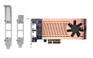 QNAP - QM2-2P2G2T - QM2 Series, 2 x PCIe 2280 M.2 SSD Slots, PCIe Gen3 x 4 , 2 x  Intel I225LM 2.5GbE NBASE-T port