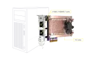 QNAP - QM2-2P2G2T - QM2 Series, 2 x PCIe 2280 M.2 SSD Slots, PCIe Gen3 x 4 , 2 x  Intel I225LM 2.5GbE NBASE-T port
