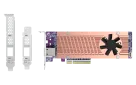 QNAP - QM2-2P410G1T - QM2 series, 2 x PCIe 2280 M.2 SSD slots, PCIe Gen4 x 8, 1 x AQC113C 10GbE NBASE-T port 