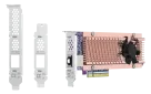 QNAP - QM2-2P410G1T - QM2 series, 2 x PCIe 2280 M.2 SSD slots, PCIe Gen4 x 8, 1 x AQC113C 10GbE NBASE-T port 
