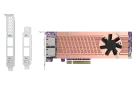 QNAP - QM2-2P410G2T - QM2 Series, 2 x PCIe 2280 M.2 SSD Slots, PCIe Gen4 x 8, 2 x AQC113C 10GbE NBASE-T port 
