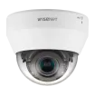Hanwha - QND-6082R1 - Wisenet Q network indoor dome camera, 2MP @ 30fps, motorized vari-focal lens 3.1x (3.2 ~ 10.0mm) (109°~33°), triple codec H.265/H.264/MJPEG with Wisestream II, 120dB WDR, IR LEDs range 98', defocus detection, hallway View, no au