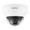 Hanwha - QNV-8020R - Wisenet Q network outdoor vandal dome camera, 5MP @ 30fps, 4.0mm fixed focal lens (79°), triple codec H.265/H.264/MJPEG with Wisestream II, 120dB WDR, IR LEDs range 82', defocus detection, hallway View, built-in SD card slot (1x1
