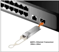 PLANET - QSFP-40G-SR4 - 40GBASE-SR4 QSFP+ Fiber Transceiver (Multimode, MPO, 850nm, DDM) - 100m