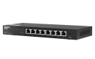 QNAP - QSW-1108-8T-US - QNAP Desktop QSW-1108-8T, Unmanaged Switch, 8 Port 2.5Gbps Auto Negotiation (2.5G/1G/100M) RJ45 port, Realtek RTL8371