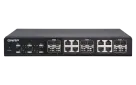 QNAP - QSW-1208-8C-US - QNAP QSW-1208-8C 12-Port Unmanaged 10GbE Switch. Twelve 10GbE SFP+ Ports with Shared Eight 10GBASE-T Ports