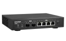 QNAP - QSW-2104-2S-A-US - QNAP Desktop QSW-2104-2S-US, Unmanaged Switch, 4 port 2.5Gbps auto negotiation (2.5G/1G/100M), 2 10GbE SFP+ port