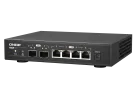 QNAP - QSW-2104-2S-A-US - QNAP Desktop QSW-2104-2S-US, Unmanaged Switch, 4 port 2.5Gbps auto negotiation (2.5G/1G/100M), 2 10GbE SFP+ port