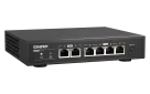 QNAP - QSW-2104-2T-A-US - QNAP Desktop QSW-2104-2T-US, Unmanaged Switch, 4 port 2.5Gbps Auto Negotiation (2.5G/1G/100M)