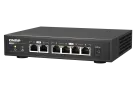 QNAP - QSW-2104-2T-A-US - QNAP Desktop QSW-2104-2T-US, Unmanaged Switch, 4 port 2.5Gbps Auto Negotiation (2.5G/1G/100M)