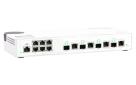 QNAP - QSW-M2106-4C-US - QNAP QSW-M408S 6-port Layer 2 Managed Switch. 6 x 2.5GbE (1G/100M) Ports and 4 x 10G SFP+/ NBASE-T (10G/5G/2.5G/1G/100M) combo ports. Easy Management with Web Browser