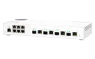 QNAP - QSW-M2106-4C-US - QNAP QSW-M408S 6-port Layer 2 Managed Switch. 6 x 2.5GbE (1G/100M) Ports and 4 x 10G SFP+/ NBASE-T (10G/5G/2.5G/1G/100M) combo ports. Easy Management with Web Browser