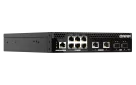 QNAP - QSW-M2106PR-2S2T-US - QNAP Half-Rackmount Switch QSW-M2106PR-2S2T-US, Management Switch, 6 port 2.5Gbps with PoE 802.3bt(90W)