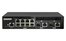 QNAP - QSW-M2108R-2C-US - QNAP Rackmount Switch QSW-M2108-2C, Management Switch, 8 port 2.5Gbps, 2 port 10Gbps SFP+/ NBASE-T Combo. Easy Management with Web Browser