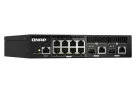 QNAP - QSW-M2108R-2C-US - QNAP Rackmount Switch QSW-M2108-2C, Management Switch, 8 port 2.5Gbps, 2 port 10Gbps SFP+/ NBASE-T Combo. Easy Management with Web Browser