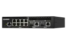QNAP - QSW-M2108R-2C-US - QNAP Rackmount Switch QSW-M2108-2C, Management Switch, 8 port 2.5Gbps, 2 port 10Gbps SFP+/ NBASE-T Combo. Easy Management with Web Browser