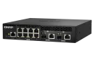 QNAP - QSW-M2108R-2C-US - QNAP Rackmount Switch QSW-M2108-2C, Management Switch, 8 port 2.5Gbps, 2 port 10Gbps SFP+/ NBASE-T Combo. Easy Management with Web Browser