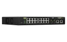 QNAP - QSW-M2116P-2T2S-US - QNAP Racmount Switch QSW-M2116P-2T2S-US, Management PoE Switch, 16 Port of 2.5Gbps Auto Negotiation (2.5G/1G/100M) with 802.3at(30W)