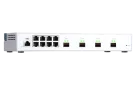 QNAP - QSW-M408S-US - QNAP QSW-M408S 12-port layer 2 Managed Switch. Eight 1GbE ports and four 10G SFP+ Ports. Easy Management with Web Browser