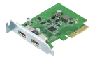 QNAP - QXP-10G2U3A - USB 3.2 Gen 2 dual-port PCIe expansion card