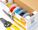Jonard - R24-5100 - 24 AWG Kynar Wire Dispenser with 500 ft Wire, 5 Colors - With Wire Stripper