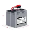 Cyber Power - RB1270X2A - UPS SYSTEMS Replacement Battery Cartridge for CP1350PFCLCD, 2 batteries, 12V/7AH