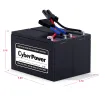 Cyber Power - RB1270X2B - UPS SYSTEMS Replacement Battery Cartridge for PR750LCD, 2 batteries, 12V/7AH
