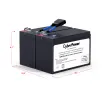 Cyber Power - RB1270X2D - UPS SYSTEMS Replacement Battery, 2 x 12V/7Ah