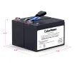 Cyber Power - RB1270X2E - UPS SYSTEMS Replacement Batteries, 2 x 12V/7Ah