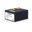 Cyber Power - RB1270X3A - UPS SYSTEMS Replacement Batteries, 3 x 12V/7Ah
