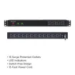 Cyber Power - RKBS15S4F12R - 3600 J, 120 V, NEMA 5-15P Plug, 16 NEMA 5-15R (4 front, 12 rear), 15 ft Cord, Limited Lifetime Warranty