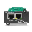 CYBERPOWER - RMCARD400 - Gigabit SNMP Card for remote management and monitoring of a UPS with a web browser (HTTP/HTTPS) or NMS (SNMPv1/v3). Event notifications via email, SMMP traps, Syslog and user upgradeable firmware. Includes port for connecting