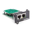 CYBERPOWER - RMCARD400 - Gigabit SNMP Card for remote management and monitoring of a UPS with a web browser (HTTP/HTTPS) or NMS (SNMPv1/v3). Event notifications via email, SMMP traps, Syslog and user upgradeable firmware. Includes port for connecting