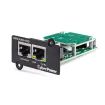 CYBERPOWER - RMCARD400 - Gigabit SNMP Card for remote management and monitoring of a UPS with a web browser (HTTP/HTTPS) or NMS (SNMPv1/v3). Event notifications via email, SMMP traps, Syslog and user upgradeable firmware. Includes port for connecting