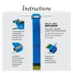 Rip-Tie - RLH-215-WO - One Inch Wide Rip-Lock CableWrap with Write-On Pull Tab 1" x 21.5"
