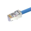 Simply 45 - S45-1050 - Standard Shielded (Internal ground) Cat5e STP RJ45 Modular Plugs, Blue Tint - 50pcs Clamshell