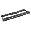 Simply 45 - S45-2024U - 24 Port Unloaded UTP Keystone Patch Panel, 1RU, Cable Management Bracket, cable ties and rack screws. 1ea/box