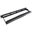 Simply 45 - S45-2024U - 24 Port Unloaded UTP Keystone Patch Panel, 1RU, Cable Management Bracket, cable ties and rack screws. 1ea/box