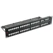Simply 45 - S45-2048U - 48 Port Unloaded UTP Keystone Patch Panel, 2RU, Cable Management Bracket, cable ties and rack screws. 1ea/box