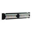 Simply 45 - S45-2512 - 12 Port Loaded UTP Cat5e Patch Panel, 110 style, Wall Mount Bracket, Cable Ties and Rack Mount Screws. 1ea/box