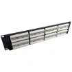 Simply 45 - S45-2548 - 48 Port Loaded UTP Cat5e Patch Panel, 2RU, 110 style, Cable Management Bracket, Cable Ties and Rack Screws. 1ea/box