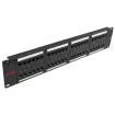 Simply 45 - S45-2548 - 48 Port Loaded UTP Cat5e Patch Panel, 2RU, 110 style, Cable Management Bracket, Cable Ties and Rack Screws. 1ea/box