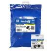 GoSimplyConnect - S45-3590B-25 - Cat5e UTP 90° Black Keystone 110 Style, Dust Cover, IDC Cap, UL Listed - w/6-Color Snap-On ID Bars Included. 1ea/Bag, 25/Pack